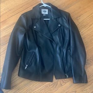 Faux leather jacket